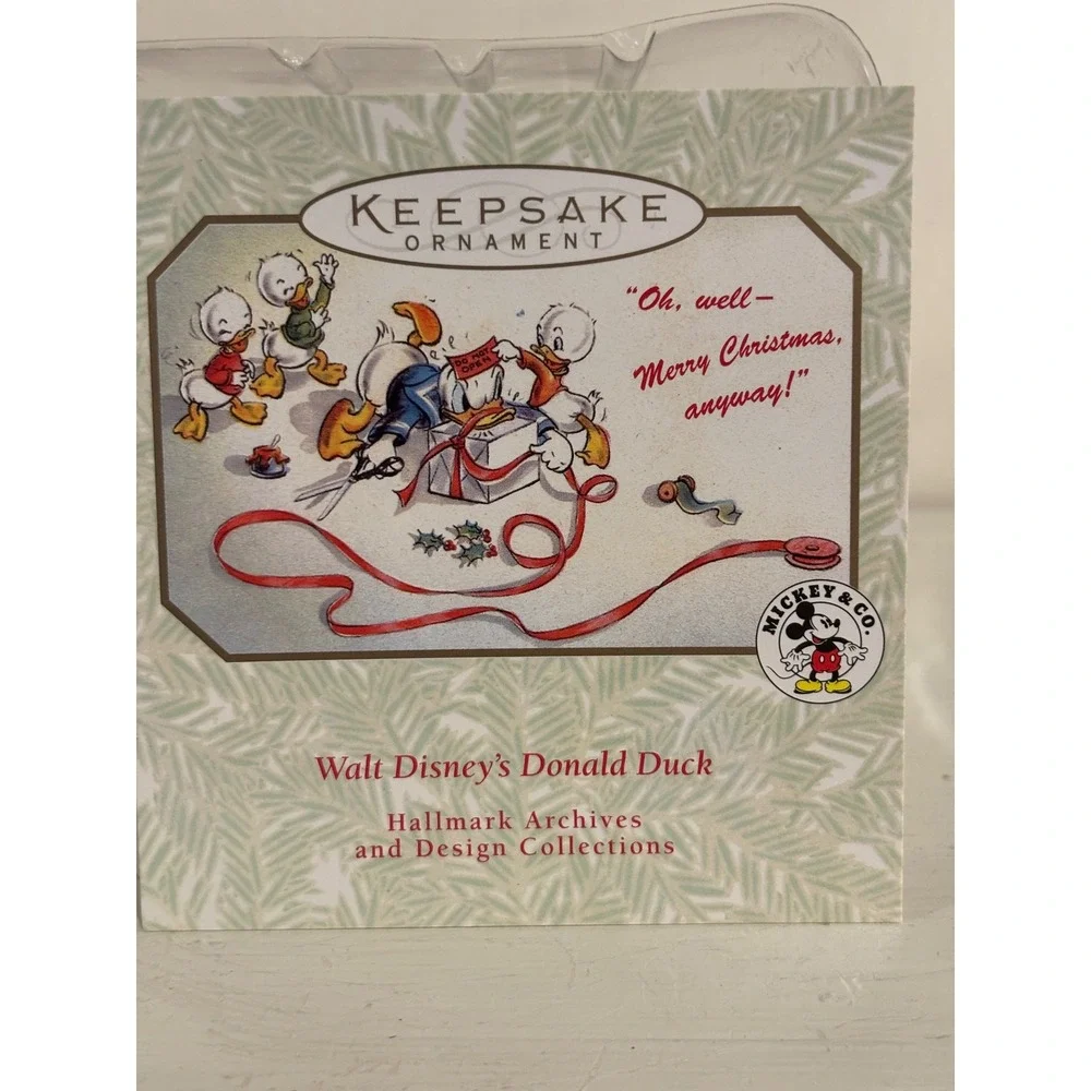 Hallmark Keepsake 1997 Donald's Surprising Gift Archives Series Ornament QXD4025
